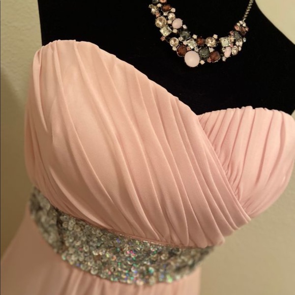 Strapless Pink Gown - Picture 2 of 5
